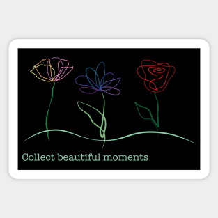 Collect Beautiful Moments with Flowers Sticker